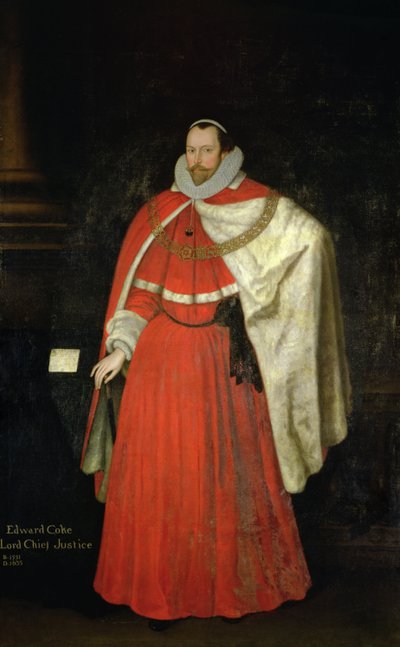 Edward Coke, Lord Jefe de Justicia de Marcus Garret Gheeraerts the Younger